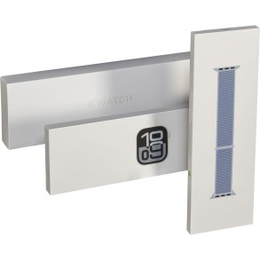 Apple Watch 10 46mm GPS Alu Sport Loop Silver/Blue Cloud