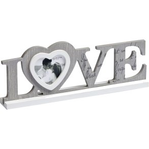 Walther Love               8x7,7 Wood Portrait grey YF199D