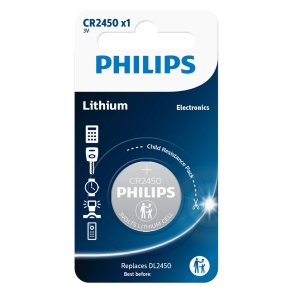 Philips Lithium 3.0V Knopfzelle CR 2450