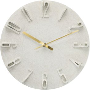 Hama Wall Clock Korfu beige 30cm 3D digits                 185880