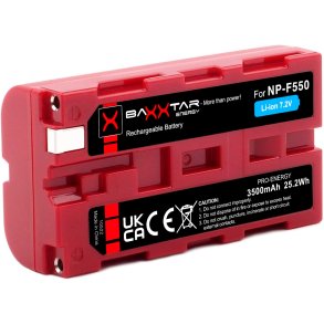Baxxtar Battery NP-F550 3500mAh