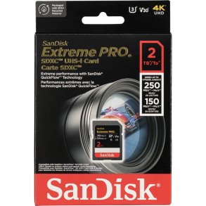 SanDisk Extreme Pro SDXC     2TB UHS-I C10 U3 V30