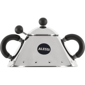 Alessi Sugar Bowl with Spoon black 9097 B