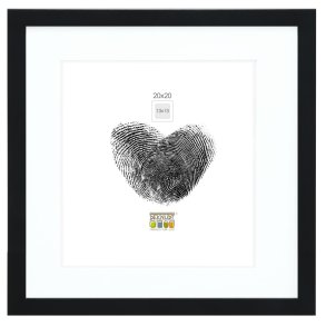 Deknudt S66KF2 P1          20x20 Holz schwarz mit Passepartout