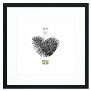 Deknudt S66KF2 P1          30x30 Holz schwarz mit Passepartout