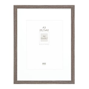 Deknudt S66KH3 P1 DIN A3 29,7x42 Holz grau mit Passepartout