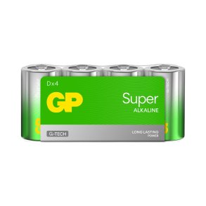1x4 GP Super Alkaline 1,5V D Mono LR20
