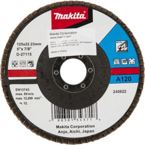 Makita Fächerschleifscheibe 125mm A120