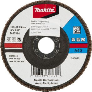 Makita Fächerschleifscheibe 125mm A40