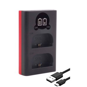 Baxxtar Pro Ladegerät LCD Dual für LP-E6