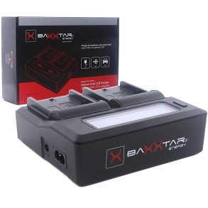 Baxxtar Pro Ladegerät LCD Dual für NP-F550/F930