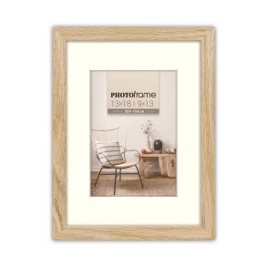 ZEP Malmo natural    20x20/30x30 Holz mit Passepartout     V4530N