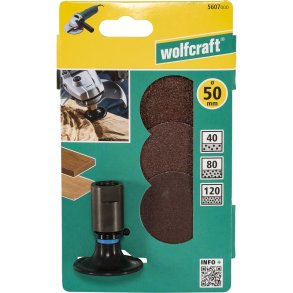 Wolfcraft Schleifscheibensatz Schleifmaschinen 50mm, 4p. 50mm