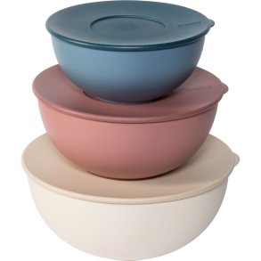 Guzzini EVERYWHERE BIO - Set 3 Schüsseln mit Deckel Assorted c.