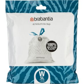Brabantia PerfectFit Trash Bag NewIcon, Code W (5 Liter)
