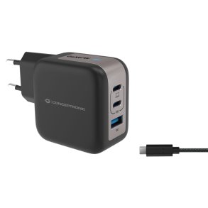 Conceptronic ALTHEA17B 3-Port 67W GaN USB PD Charger