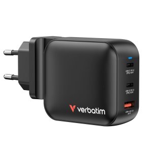Verbatim Mini GaN Charger 100W 3Port US/EU/UK ADP         32230
