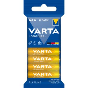 1x8 Varta Longlife AAA LR 3 Bulk Pack