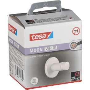 Tesa Moon Handtuchhaken 40573 weiß matt