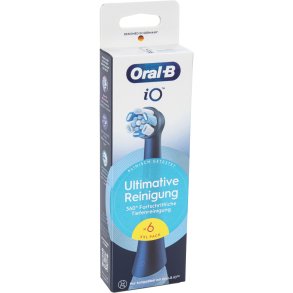 Oral-B iO Aufsteckbürsten Ultimative Reinigung BLACK 6er
