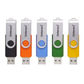 Intenso Office Line        256GB USB Stick 3.2  Multipack x5 bunt