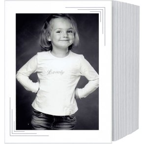 1x125 Daiber Endless Leporellos 13x18 Chromolux white      20113