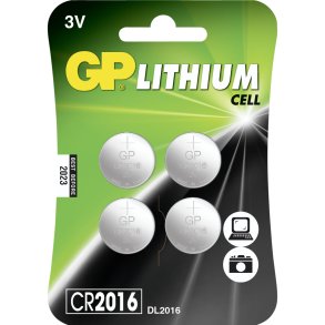 1x4 GP CR2016 Lithium Cell