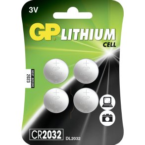 1x4 GP CR 2032 Lithium 3V