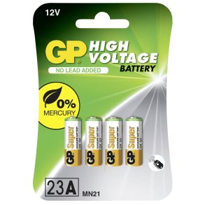 1x4 GP Alkaline 23A / MN21