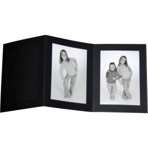 1x125 Daiber Passepartouts 13x18 endless,black deckle edged paper