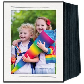 1x125 Daiber Passepartout 13x18 endless, linen, white