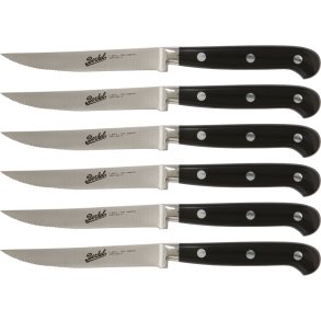 Berkel Adhoc Glossy Black Steak Set 6-pcs. serrated