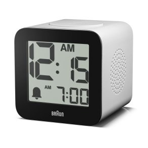 Braun BC 25 WP weiß Quarzwecker mit Sprachausgabe