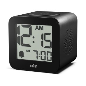 Braun  BC 25 BP schwarz Quarzwecker mit Sprachausgabe