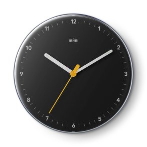 Braun BC 26 B schwarz Quarzwanduhr