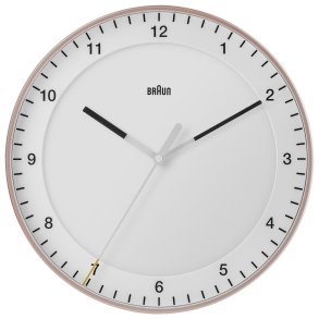 Braun BC 17 PW rosa/weiß Quarzwanduhr, analog