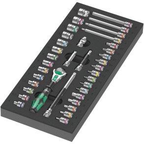 Wera 9720 A Zyklop Knarre Set 1 Schaumstoffeinlage