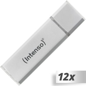 12x1 Intenso Alu Line       16GB USB Stick 2.0 silver