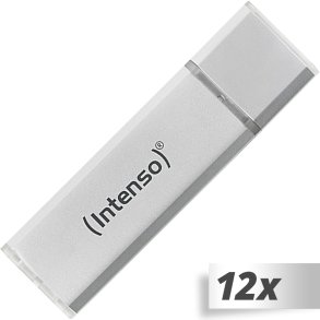 12x1 Intenso Alu Line silver 8GB USB Stick 2.0