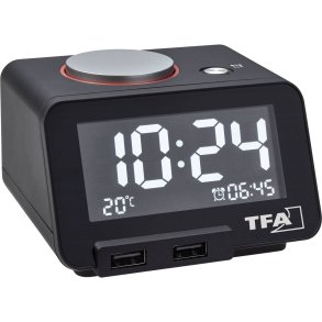 TFA 60.2017.01 Homtime Digital Alarm Clock