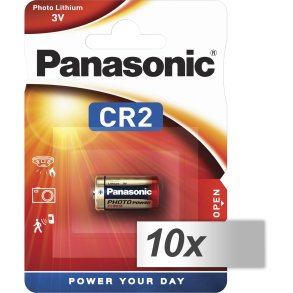 10x1 Panasonic Photo CR-2 Lithium VPE Inner Box
