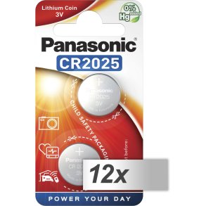 12x2 Panasonic CR 2025 Lithium Power VPE Inner Box