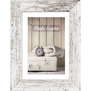 ZEP Nelson 6  white/brown  13x18 Wood Frame V21576