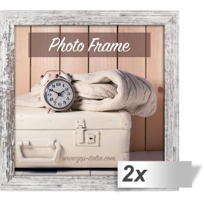 2x1 ZEP Nelson 6           30x30 Wood Frame white/brown   V21306