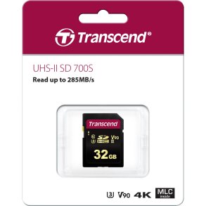 Transcend SDHC 700S         32GB Class 10 UHS-II U3 V90