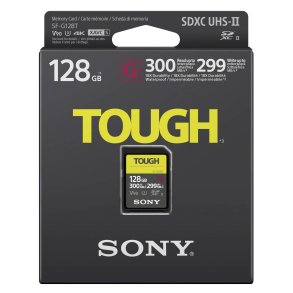 Sony SDXC G Tough series   128GB UHS-II Class 10 U3 V90