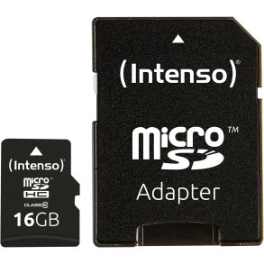 Intenso microSDHC           16GB C10 with Adapter