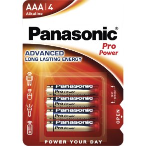 1x4 Panasonic Pro Power LR 03 Micro AAA