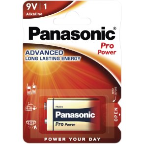 1 Panasonic Pro Power 6 LR 61 9V block