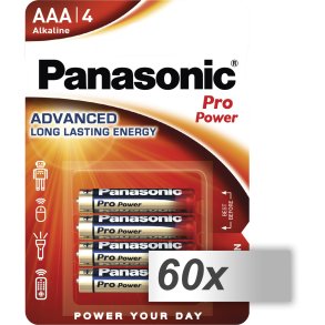 60x4 Panasonic Pro Power LR 03 Micro AAA          PU master box